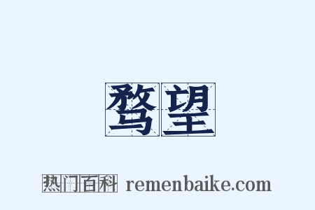 骛望是什么意思的图片